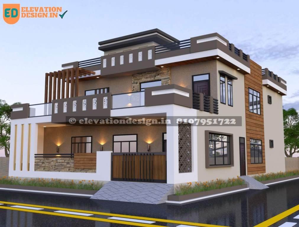 2nd floor house front elevation designs for double floor