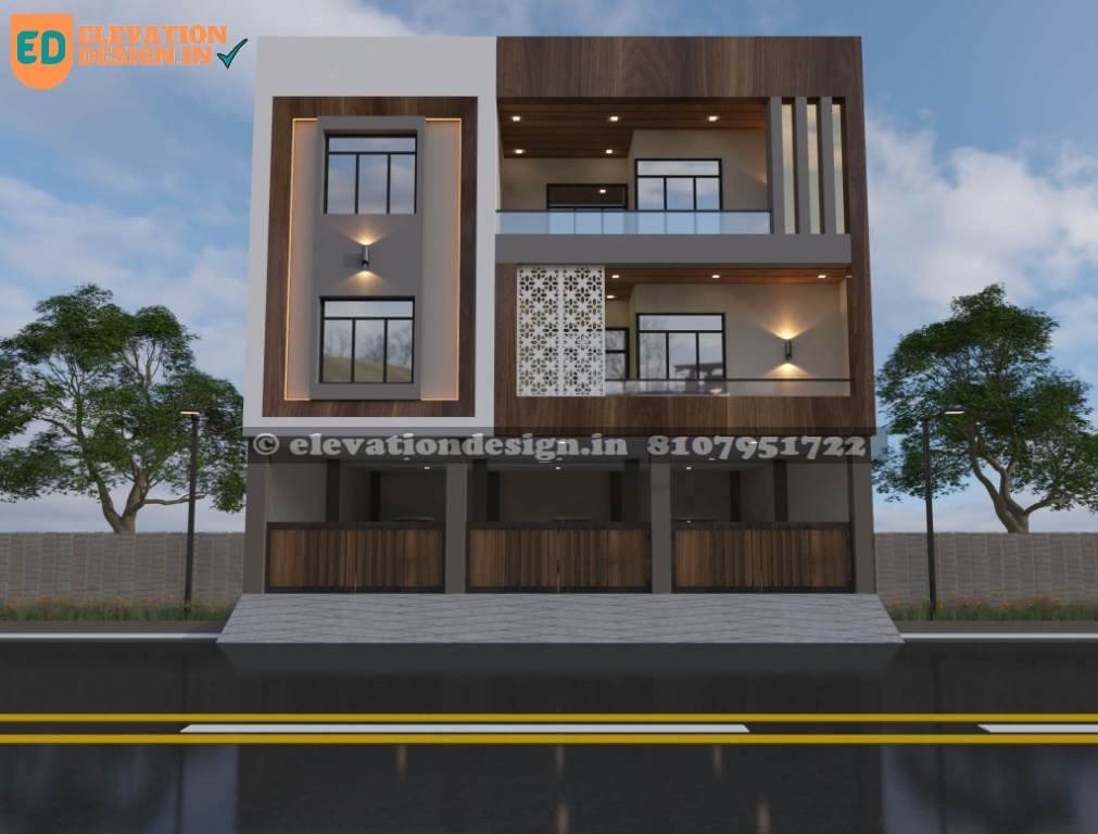 front elevation of house double floor