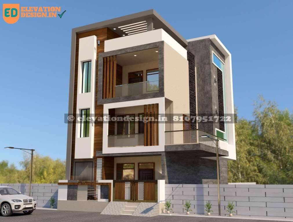 Image of 3 story elevation design