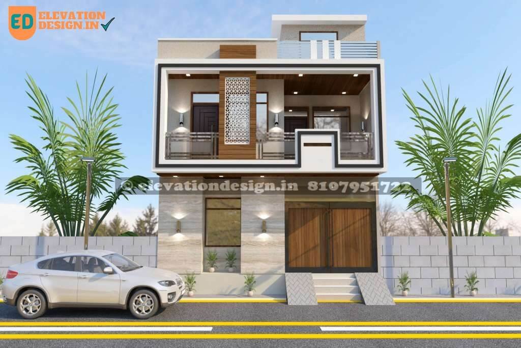 Image of double story home elevation design