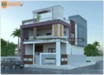 front elevation design double floor