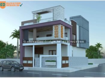 front elevation design double floor