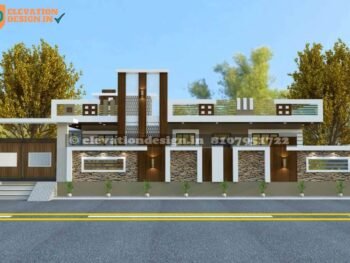 front elevation design single floor