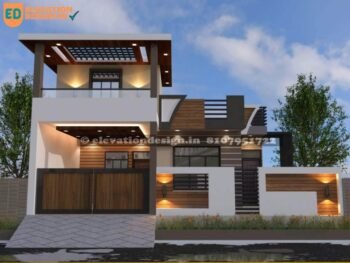 single floor home front design