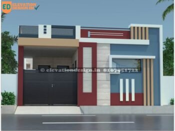 single floor low budget normal house front elevation designs