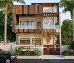 3d front elevation double floor