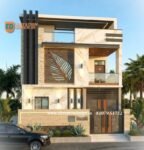 indian 2nd floor house front design