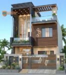 modern 2 floor front elevation