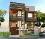 village 2 floor home front design 1 village 2 floor home front design