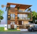 3d front elevation two floor