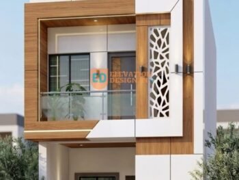 2 floor Indian house elevation