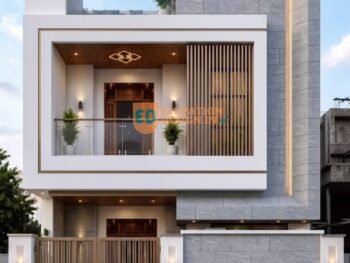 Designer house elevation two floor