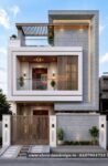 Designer house elevation two floor
