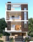 Elegant elevation design for 3 floor