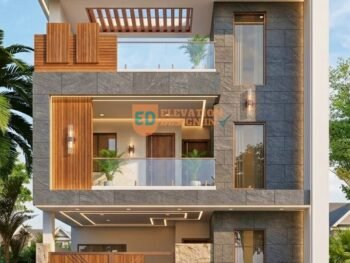 Luxury duplex front elevation design