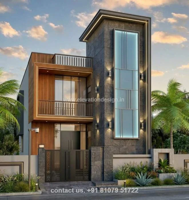 20x30 two floor front elevation