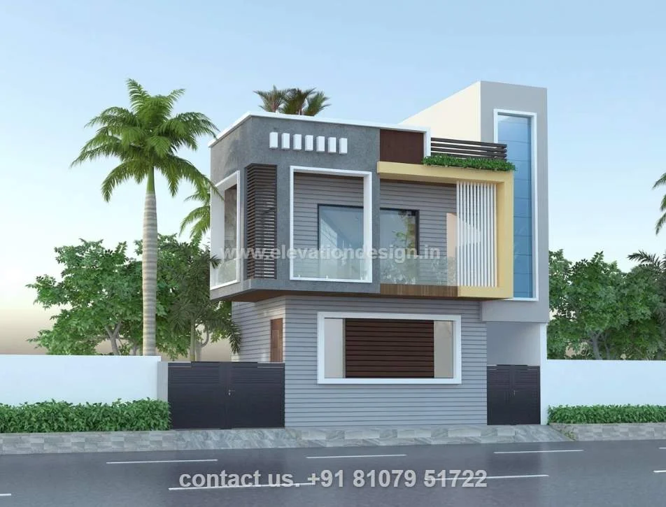 2 floor elevation with front balcony 25 ft