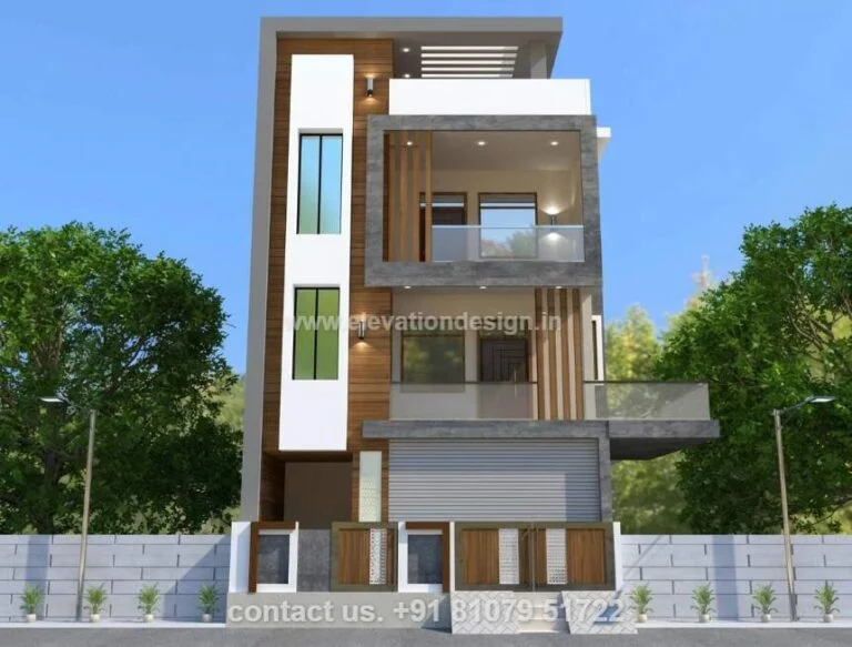 Three floor elevation for 22 ft