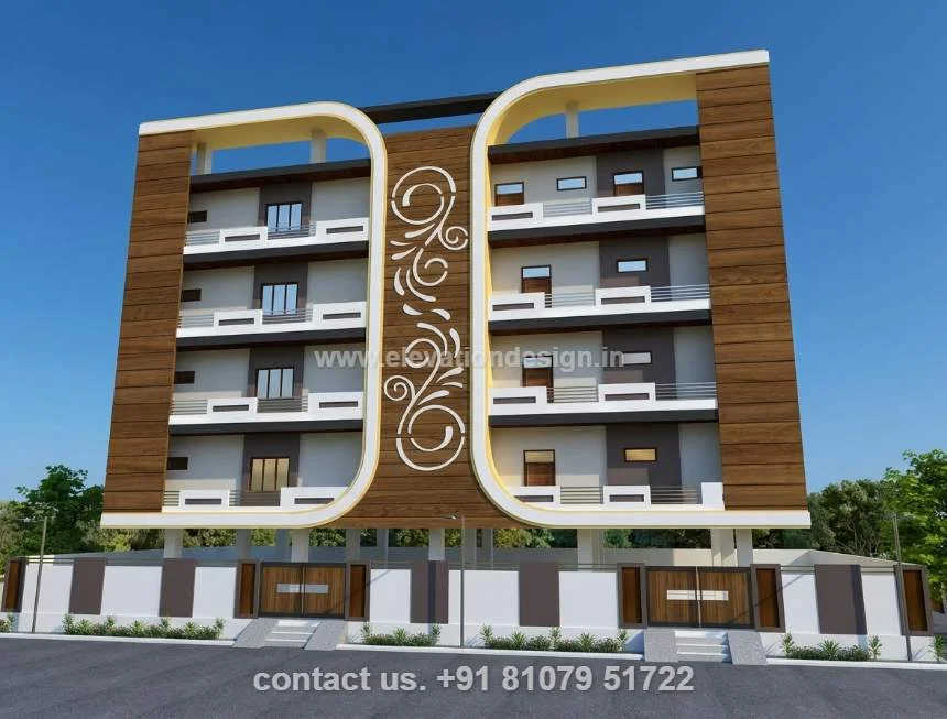 Multi story apartment 3d design 85 ft