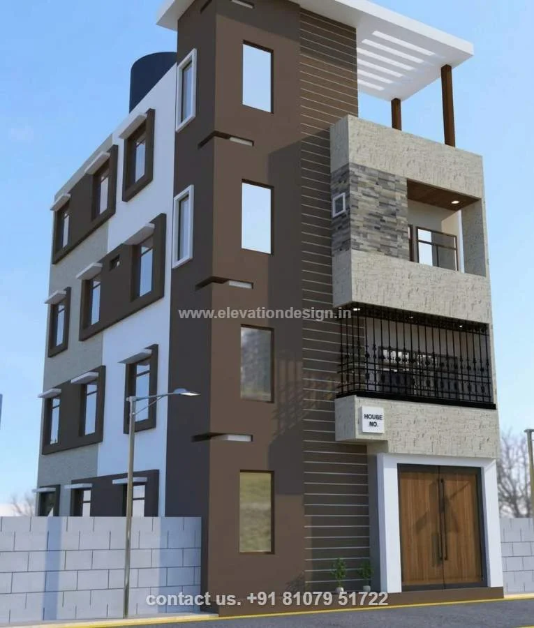 4 story building exterior design 30 ft