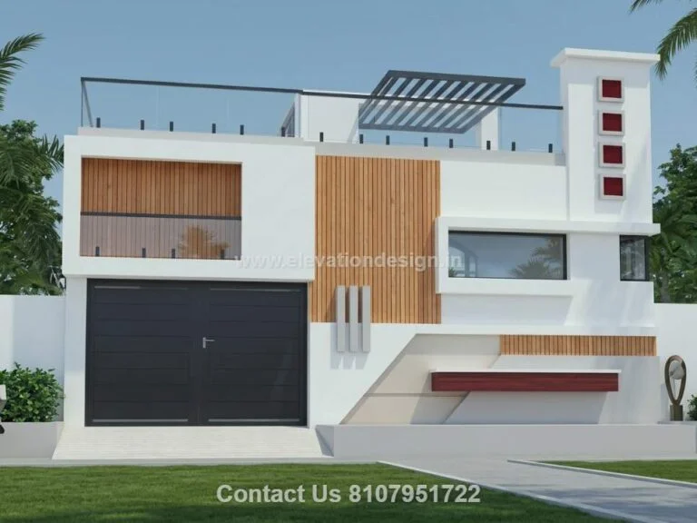 elegant one floor front view 25 ft