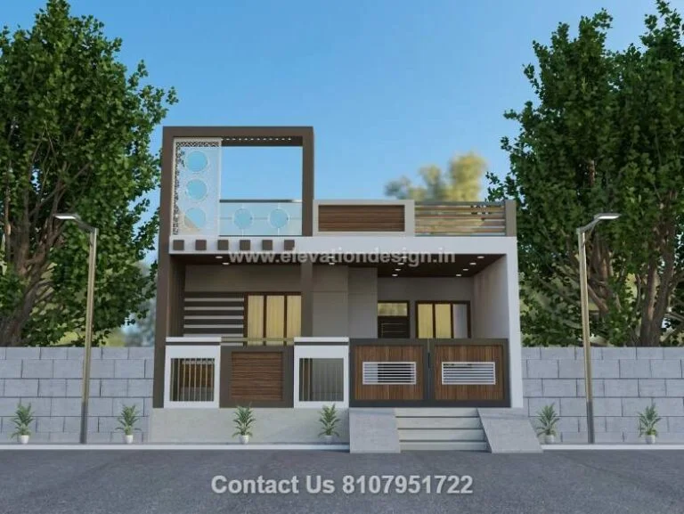 modern single floor elevation 20 ft