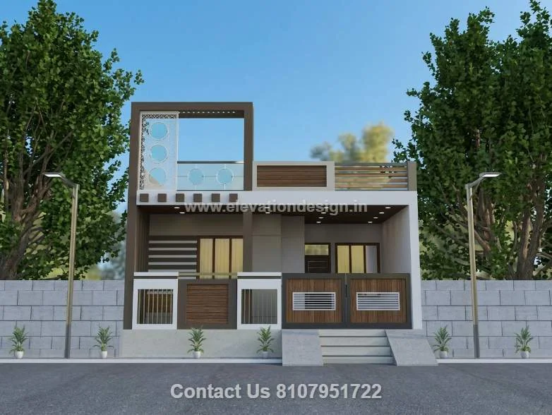 modern single floor elevation 20 ft
