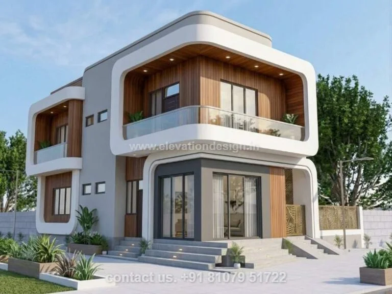 Wooden elevation design 23 ft