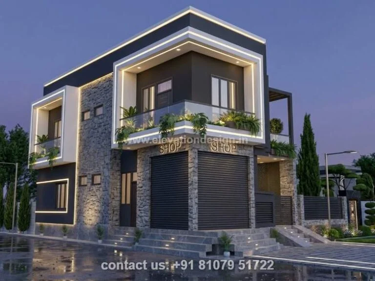 Designer house elevation 22 ft