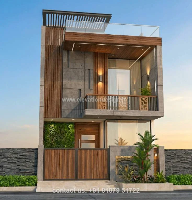 Modern g+1 elevation 23 ft