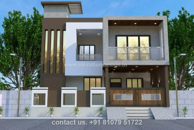 premium duplex exterior 3d render 40 ft