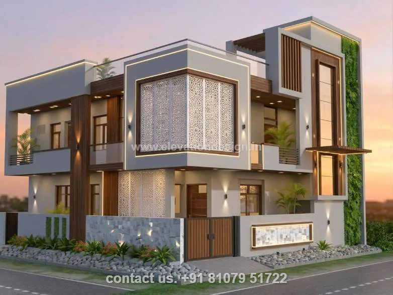 Latest front elevation design 39 ft