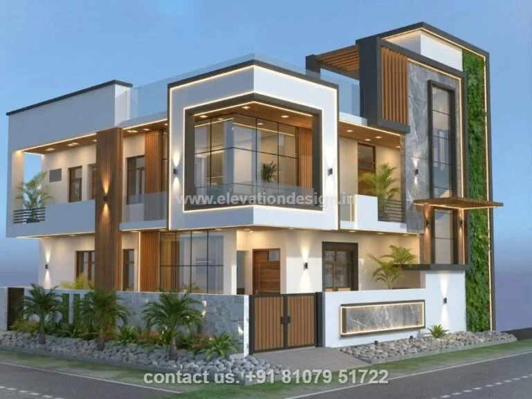 G+1 elevation design 34 ft