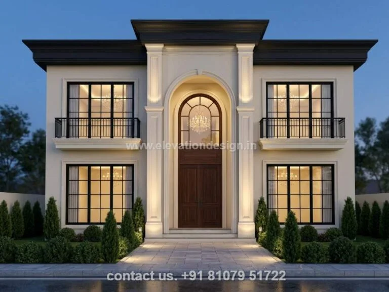 Villa front elevation 42 ft
