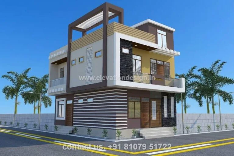 minimalist double story exterior 22 ft
