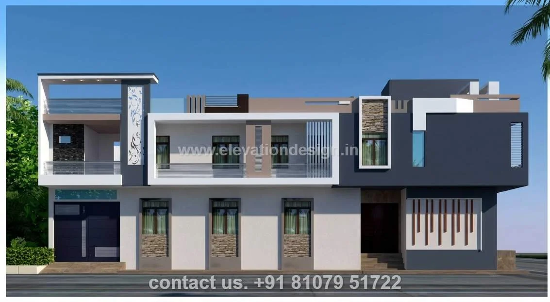 2 floor exterior design for 60 ft