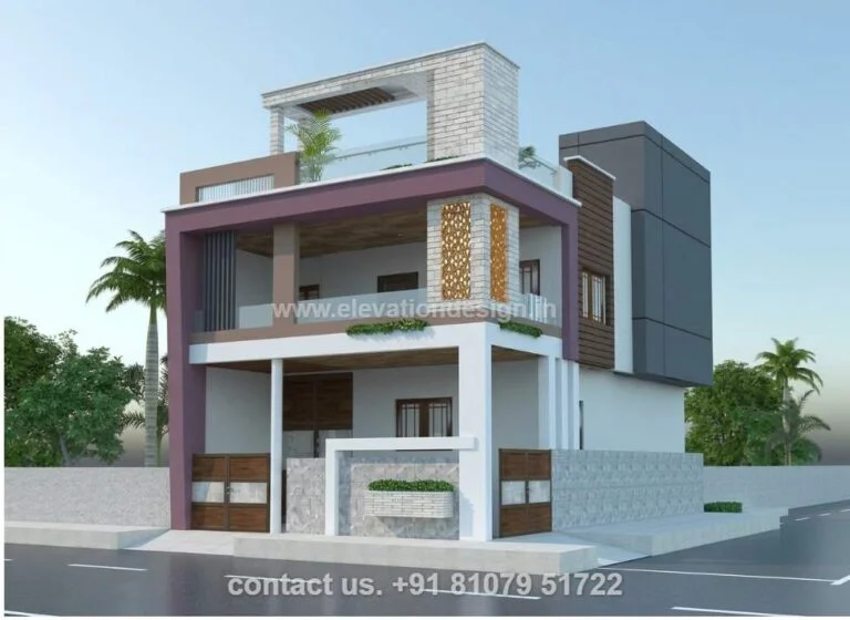 south facing two floor exterior layout 24 ft