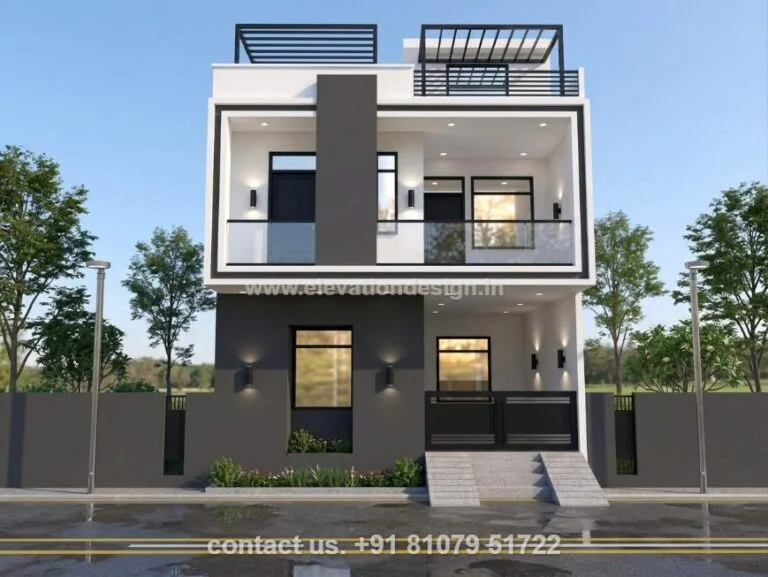 Front elevation designer 23 ft
