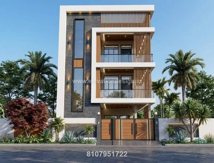 28x40 two floor front elevation