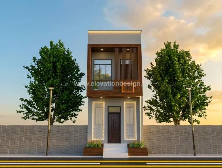 narrow home design front 12 ft
