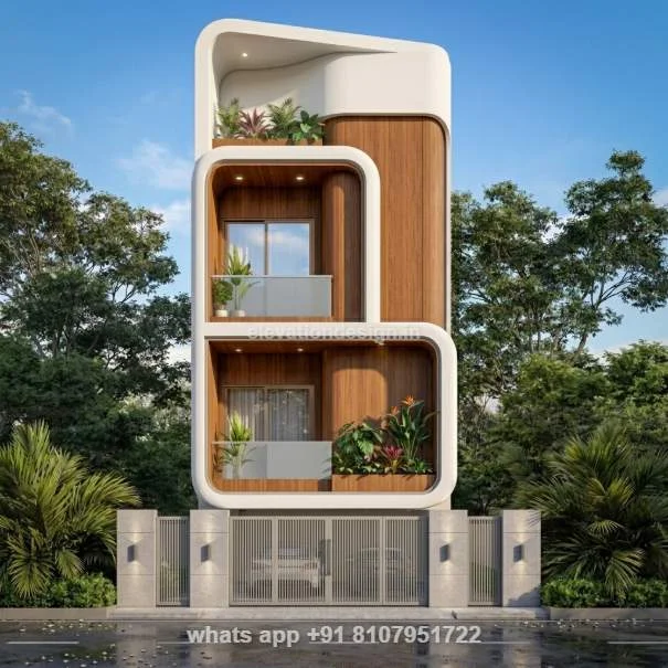 15×40 Curved Elevation Design