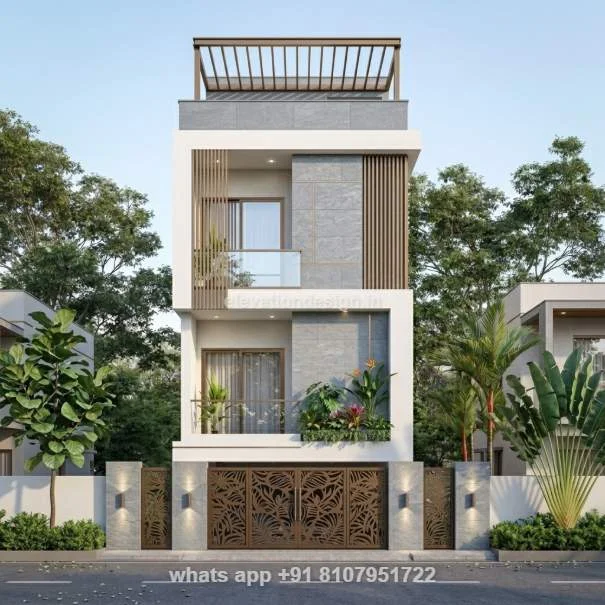 15×40 Normal House Elevation Design