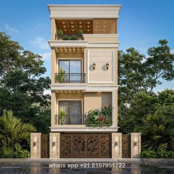 15×40 Traditional Elevation Design