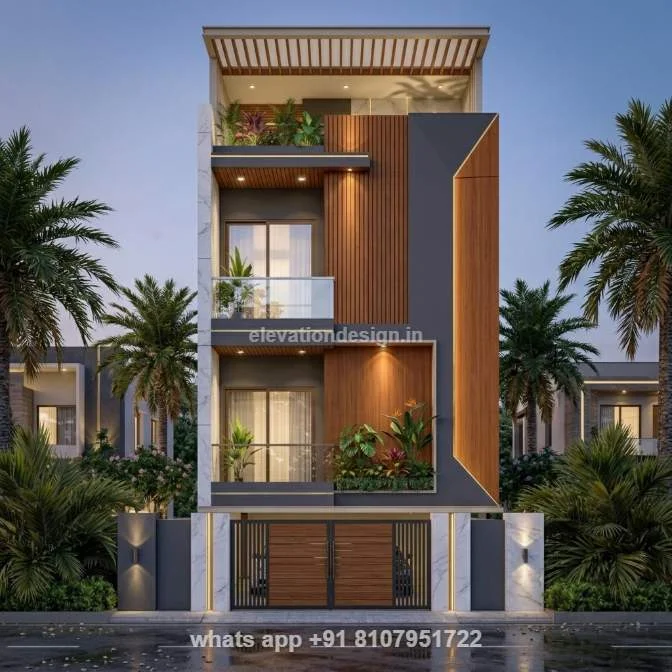 20 ×50 Modern 3 Floor Home Design
