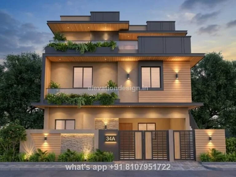25 Ft House Front Elevation Design 2 Floors