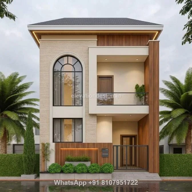 27 Ft Compound Wall Elevation