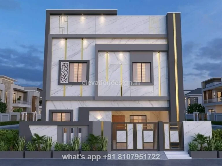 27 Ft House Front Elevation Design 2 Floors