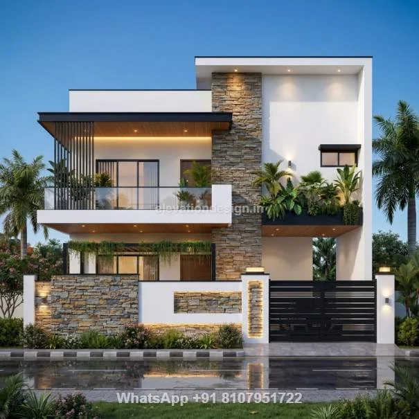 27 Ft House Front Elevation