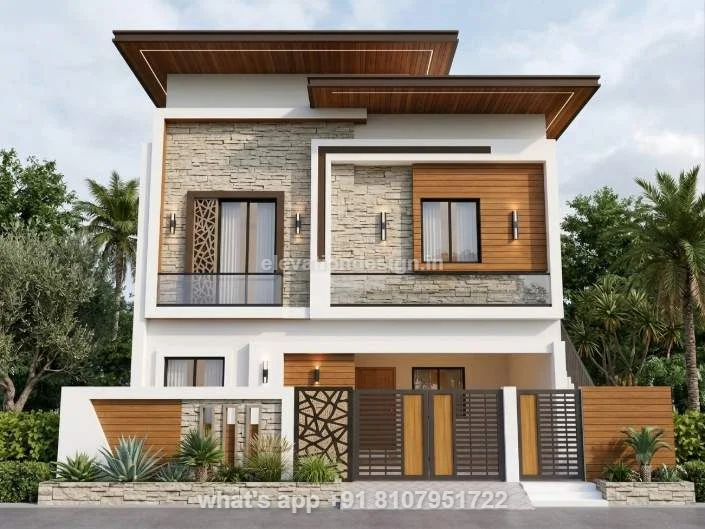 28 Ft House Front Elevation Design 2 Floors