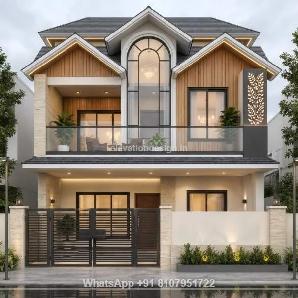 28 Ft Modern House Elevation